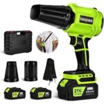 $29.99 – laapee Cordless Handheld Leaf Blower w/ 2x 4.0Ah Batteries & Charger –  with Prime or on $35+ Order