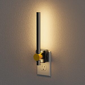 $4.99 – JandCase Dimmable LED Plug-In Night Lights w/ Dusk-to-Dawn Sensor (Linear, Rocket, or Rotatable) from  or 2 for $6.99 ($3.50 each) + Free Shipping w/ Prime or on $35+
