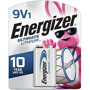 $9.49 – | Energizer Ultimate Lithium 9V Batteries at Amazon