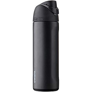 $22.48 – * | 24-Oz Owala FreeSip Insulated Stainless Steel Water Bottle w/ Straw (Black) at Amazon