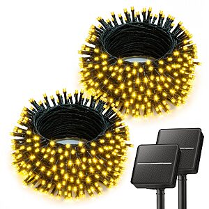 $8.99 – 2-Pack 40′ Brightown Outdoor Solar String Lights (Warm White)  + Free Shipping w/ Prime or on $35+