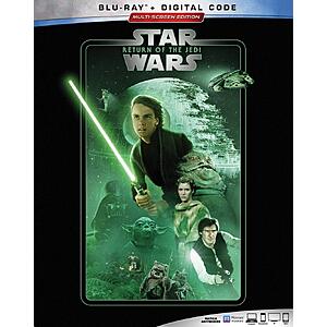 $13.72 – Star Wars: Return of the Jedi Blu Ray + Digital at Lowest Price Ever on Amazon