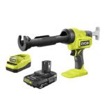 $104.00 – Ryobi ONE+ 18V Cordless 10 oz. Caulk & Adhesive Gun with 2.0 Ah Battery and Charger Kit Now $104 at Home Depot