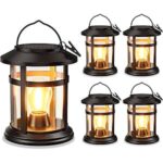 $23.99 – 4-Pack BONLION Solar Hanging Lanterns Outdoor LED Lights (Warm Light) – with Prime or Free Shipping on Orders $35+