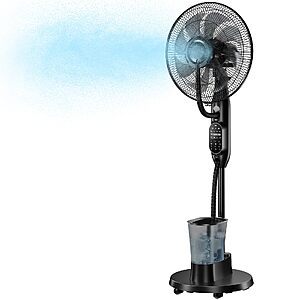 $59.97 – Etunsia Misting Fan: Standing Fan with Humidifier, Oscillating Fan with 3 Misting Modes, 9 Speeds, 7H Timer, Quiet Fan for Bedroom Now  on Woot