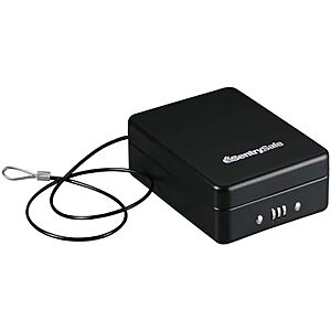 $14.97 – | SentrySafe Small Safe, Black Lock Box with Combination Lock, 0.05 Cubic Feet at Amazon