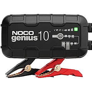 $53.16 – Resale  | NOCO Genius10 10-Amp 6V & 12V Fully-Automatic Smart Battery Charger & Maintainer (Used – Like New) at Amazon