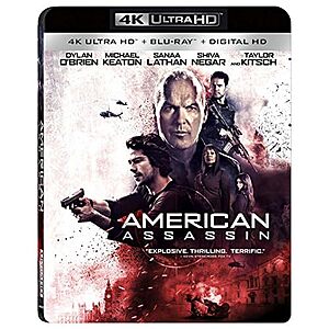 $9.96 – | American Assassin (4K Ultra HD + Blu-ray) at Amazon