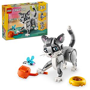 $19.99 – 407-Piece LEGO Creator 3-in-1 Playful Cat Toy Building Set for + Free Shipping w/ Prime or on $35+