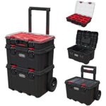 $89.24 – | Keter Stack N Rolling Tool Box Modular Storage System 3 Piece at Amazon