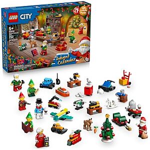 $25.00 – $25* | 252-Pc LEGO City Advent Calendar 2026 Building Toy (60510) at Amazon