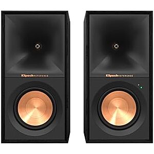 $449.99 – * | Klipsch R-50PM Powered Speakers with 5.25″ Woofers, Black at Amazon
