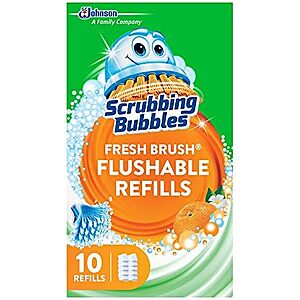 $3.63 – SnS | 10-Count Scrubbing Bubbles Flushable Toilet Bowl Wand Cleaner Refills at Amazon