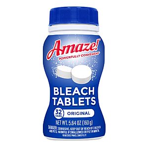 $4.25 – Save on 32-Count AMAZE Ultra Concentrated Bleach Tablets – w/ S&S + Free Shipping w/ Prime or on orders over $35
