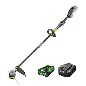 $159.00 – EGO POWER+ POWERLOAD with Carbon Fiber Shaft 56-volt 16-in Telescopic Shaft Battery String Trimmer 2.5 Ah (Battery Included) (Charger Included) $159