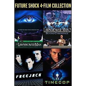 $4.99 – Future Shock: 4-Film Collection: Timecop, Lawnmower Man 1/2 & Freejack (4K/HD Digital Films)  via AppleTV