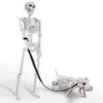 $23.99 – 36″ IDEAALS Lighted Human & Dog Skeleton Halloween Decoration Set  + Free Shipping