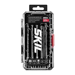 $10.99 – SKIL 10 Pc Hex Shank Carbide Hammer Drill Bit Set  + Free Shipping w/ Prime or on $35+