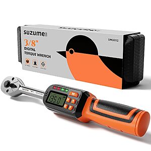$47.87 – SUZUME 3/8″ Drive Digital Torque Wrench (5.02-99.57 Ft-Lb) – + Free Shipping