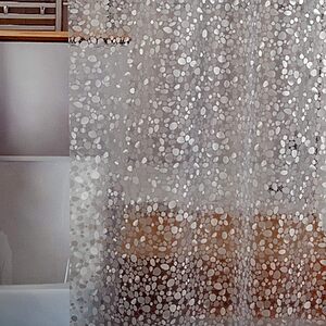 $7.19 – 72″ x 72″ Bostofy Heavy-Duty Rust-Proof Waterproof Shower Curtain Liner with 3-bottom Magnets (various colors) from + Free Shipping w/ Prime or on $35+