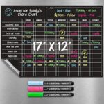 $3.99 – Cinch! 17″ x 12″ Magnetic Dry Erase Chore Chart w/ 3 Neon Liquid Chalk Markers (Black) – Lowest Price Ever on Amazon with Free Shipping