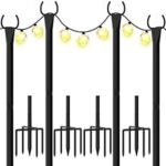 $22.29 – 10′ WeValor String Light Poles w/ 5-Prong Base: 6-Pack 4-Pack $16.61 + Free Shipping w/ Prime or on $35+