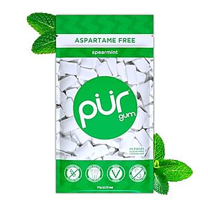 $0.95 – SnS  | 55-Count PUR Gum Spearmint, Xylitol Gum at Amazon