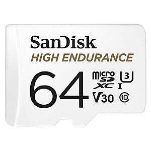 $14.99 – Sandisk High Endurance / Ring Edge-MicroSD Card 64GB  + Free S/H @ Ring.com