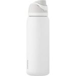 $22.49 – | 40-Oz Owala FreeSip Stainless Steel Water Bottle (Shy Marshmallow) at Amazon