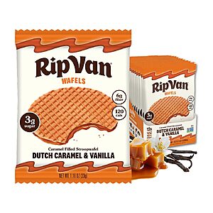$9.57 – 12-Count Rip Van Wafels Stroopwafels (Dutch Caramel & Vanilla) on Sale for  with S&S + Free Shipping w/ Prime or on $35+