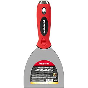 $4.65 – Proferred 4″ Stainless Steel Putty Knife w/ Non-Slip Grip on Sale for Lowest Price at Amazon