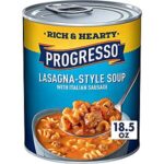 $1.58 – * | 18.5-Oz Progresso Rich & Hearty Lasagna-Style Soup w/ Italian Sausage at Amazon