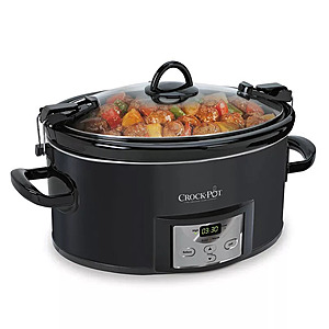 $35.99 – 7-Quart Crockpot Countdown Cook & Carry Slow Cooker (Black)  + Free Store Pickup at Kohl’s + Free S&H on $49+