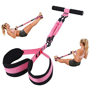 $10.49 – TRSAIM 30/60LBS Adjustable Foot Resistance Bands w/ Pedal & Handles – 50% Off at Amazon with Coupon Code