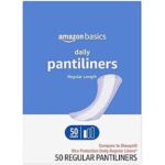 $2.04 – Prime: 50-Count Amazon Basics Daily Pantiliner (Regular Length) –  with S&S + Free Shipping