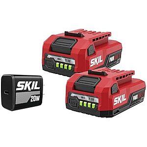 $47.23 – * | 2-Pack SKIL PWR CORE 12V USB-C 2.0Ah Battery w/ Charger at Amazon