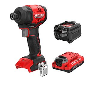 $79.00 – Craftsman V20 Brushless Compact Impact Driver Kit (CMCF811D1)  + Free Shipping