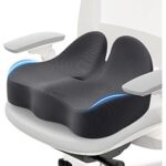 $16.49 – CushZone Memory Foam Seat Cushion – Ergonomic Office Chair Cushion Pad with Breathable Cover, Gray –  AC