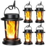 $20.99 – 4-Pack TuyLuxe Solar Flickering Flame Outdoor Hanging Lanterns  ($5.24 each) + Free Shipping w/ Prime or on $35+