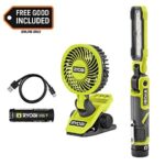 $39.97 – Ryobi USB Lithium Cordless 550 Lumens Rechargeable Inspection Flashlight Kit with USB Lithium Cordless Clamp Fan – Lowest Price Ever at Home Depot