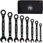 $44.98 – * | 8-Piece Klein Tools SAE Ratcheting Combination Wrench Set at Amazon