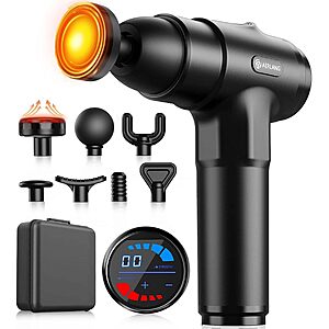 $22.79 – Massage Gun with Heat Massager Deep Tissue Muscle Massager – Lowest Price Ever at Amazon with Coupon Code