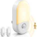$6.79 – 2-Count L LOHAS LED 30/60LM Dimmable Motion Sensor Plug-In Night Lights (3000K Soft White) ($3.40 each) + Free Shipping w/ Prime or on $35+