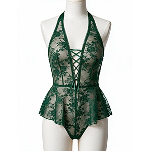 $5.00 – Avidlove Women’s Lace Lingerie Bodysuit w/ Halter Neck & Adjustable Ribbon (Various Colors) – $5 + Free Shipping w/ Prime or on $35+