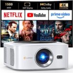 $99.18 – HAPPRUN 1500 ANSI Smart Projector with 30W Dolby Audio + Free Shipping