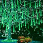 $6.94 – 8-Tubes 12″ Weepong Snow Falling Rain Icicle String Holiday Lights (Green) –  + Free Shipping w/ Prime or on $35+