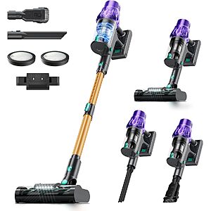 $49.79 – VENHIDELY 50KPa Cordless Stick Vacuum w/ Smart Dust Detection & LED Display –  with Promo Code + Free Shipping