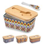 $13.50 – 6.5″ Vancasso Ceramic Butter Dish w/ Bamboo Lid & Butter Knife (4 colors)  + Free Shipping w/ Prime or on $35+