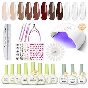 $8.00 – MelodySusie Gel Nail Kit with P-ART06G Cordless UV Lamp $8 at Amazon