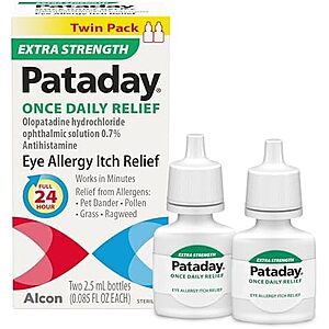 $14.24 – SnS, AC * | 2-Pk 2.5ml Pataday Once Daily Extra Strength Eye Relief Drops at Amazon